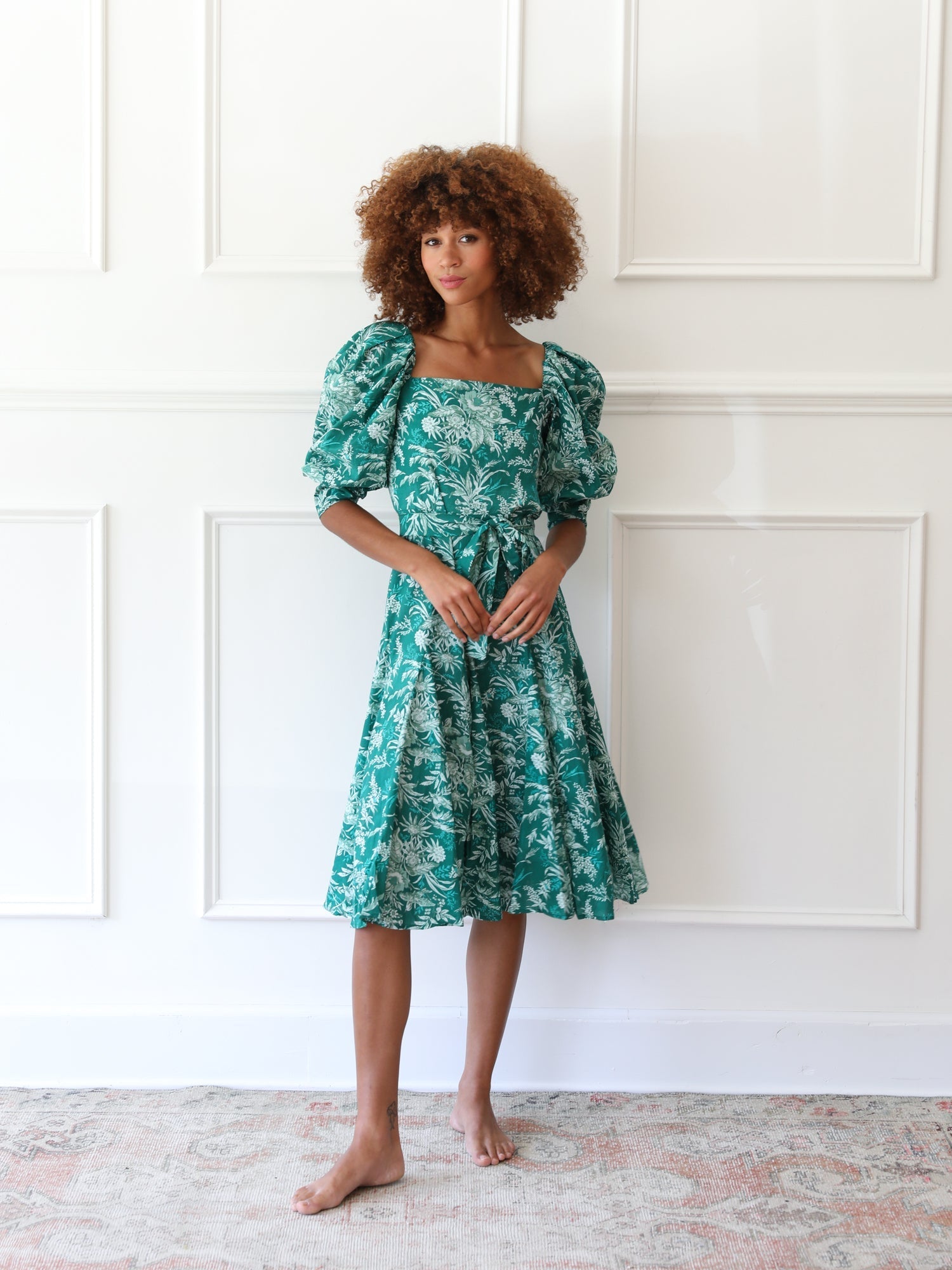 MILLE Clothing Penelope Dress in Jade Paradise