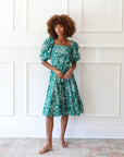 MILLE Clothing Penelope Dress in Jade Paradise