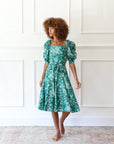 MILLE Clothing Penelope Dress in Jade Paradise