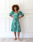 MILLE Clothing Penelope Dress in Jade Paradise