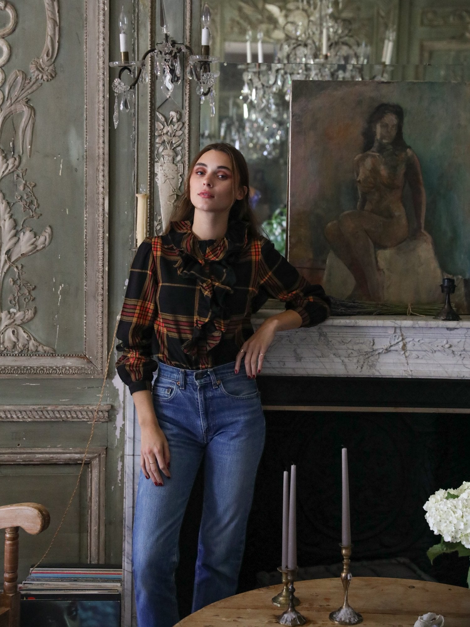 MILLE Clothing Pippa Top in Warm Plaid