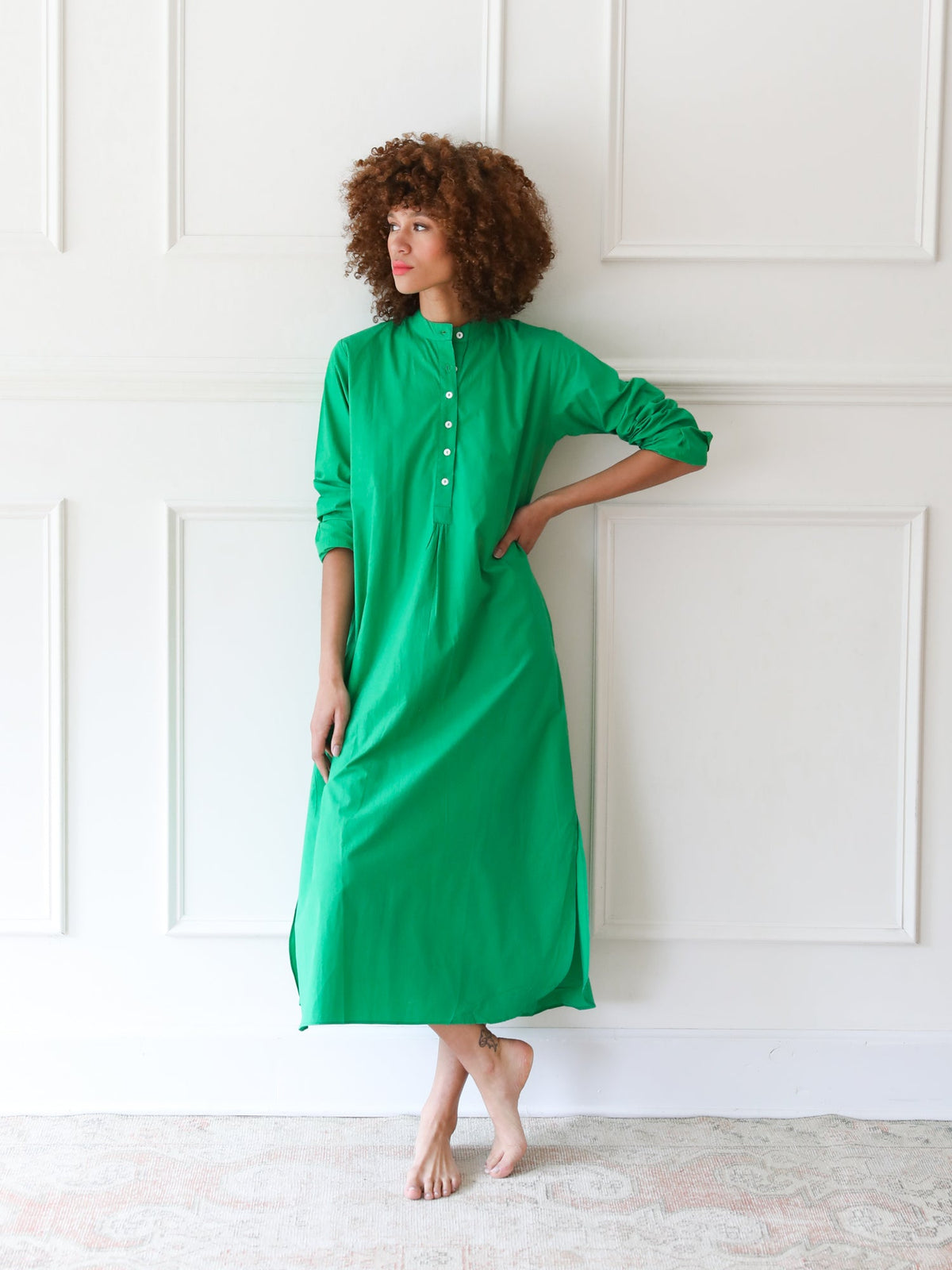 Sadie Caftan in Kelly — The silhouette