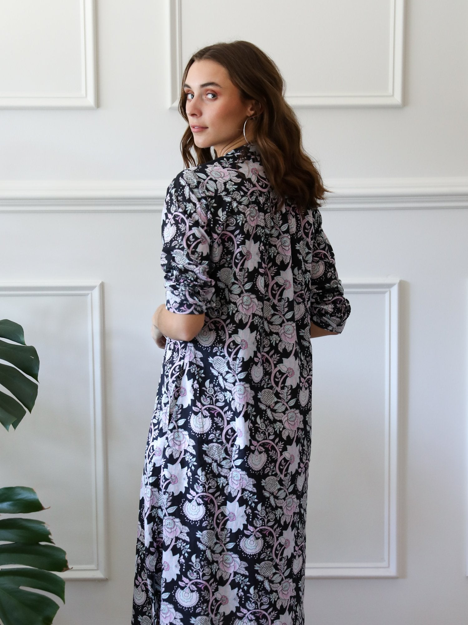 MILLE Clothing Sadie Caftan in Tropical Night