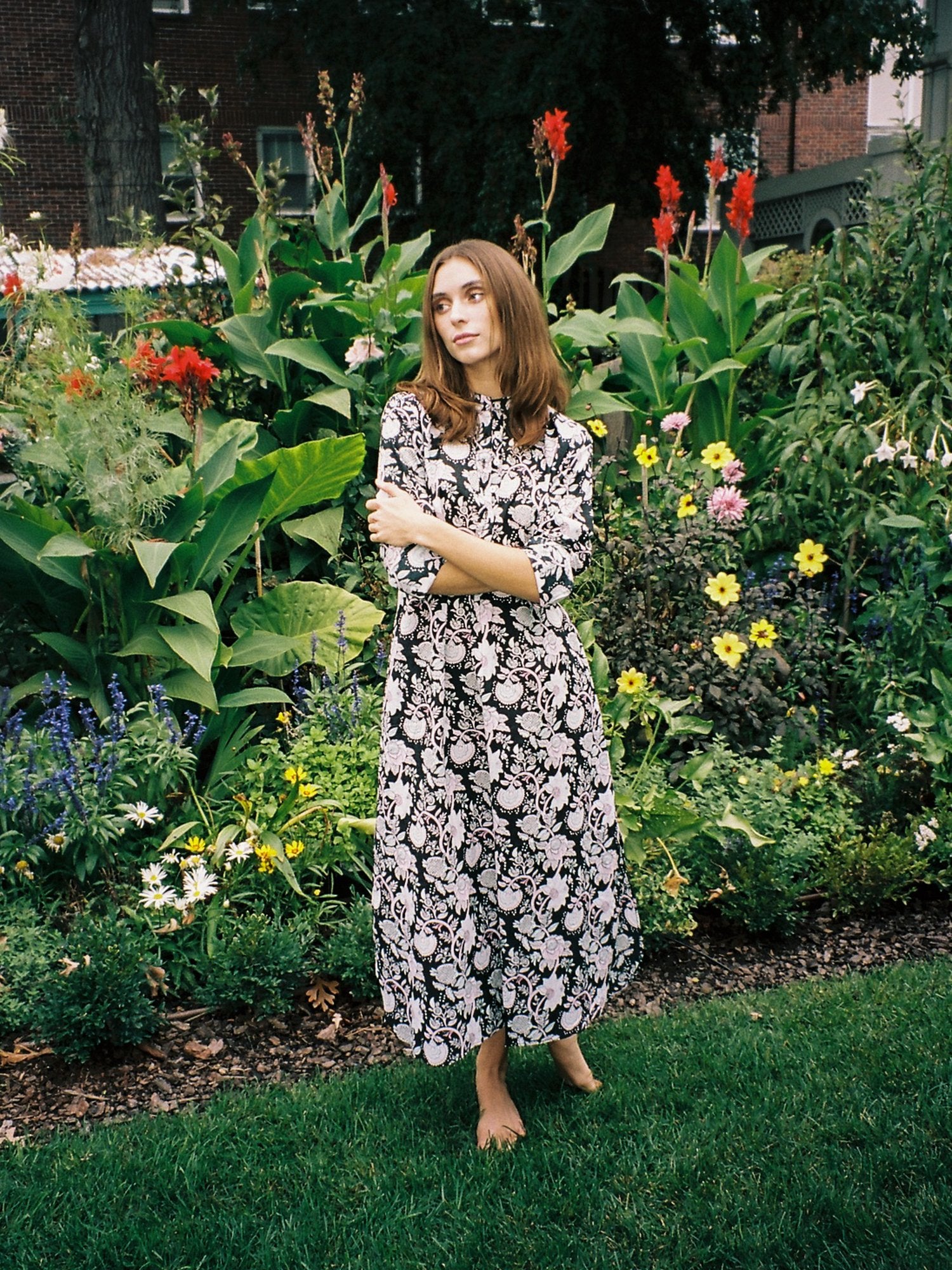 MILLE Clothing Sadie Caftan in Tropical Night