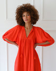 MILLE Clothing Saffron Dress in Poppy