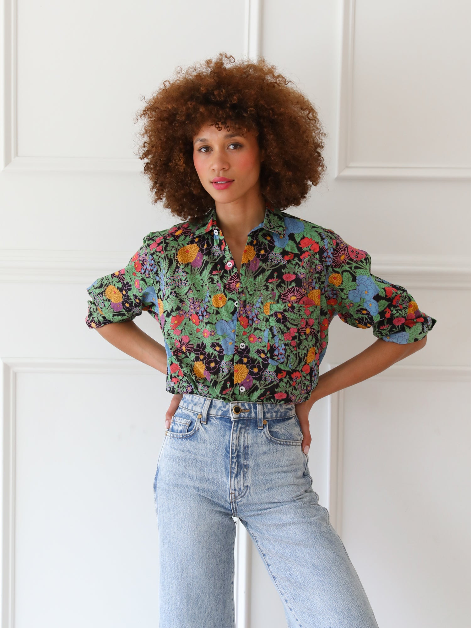 MILLE Clothing Sofia Top in Botanica