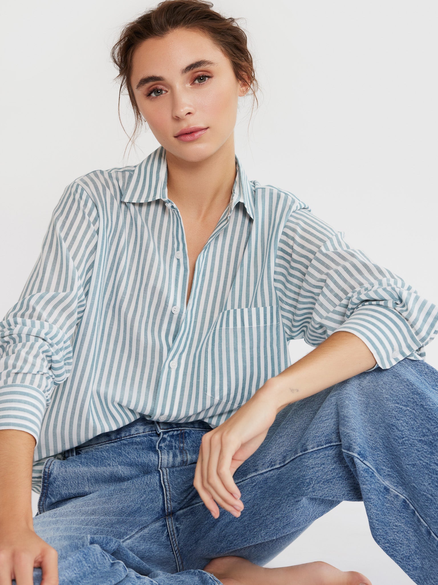MILLE Clothing Sofia Top in Calais Stripe