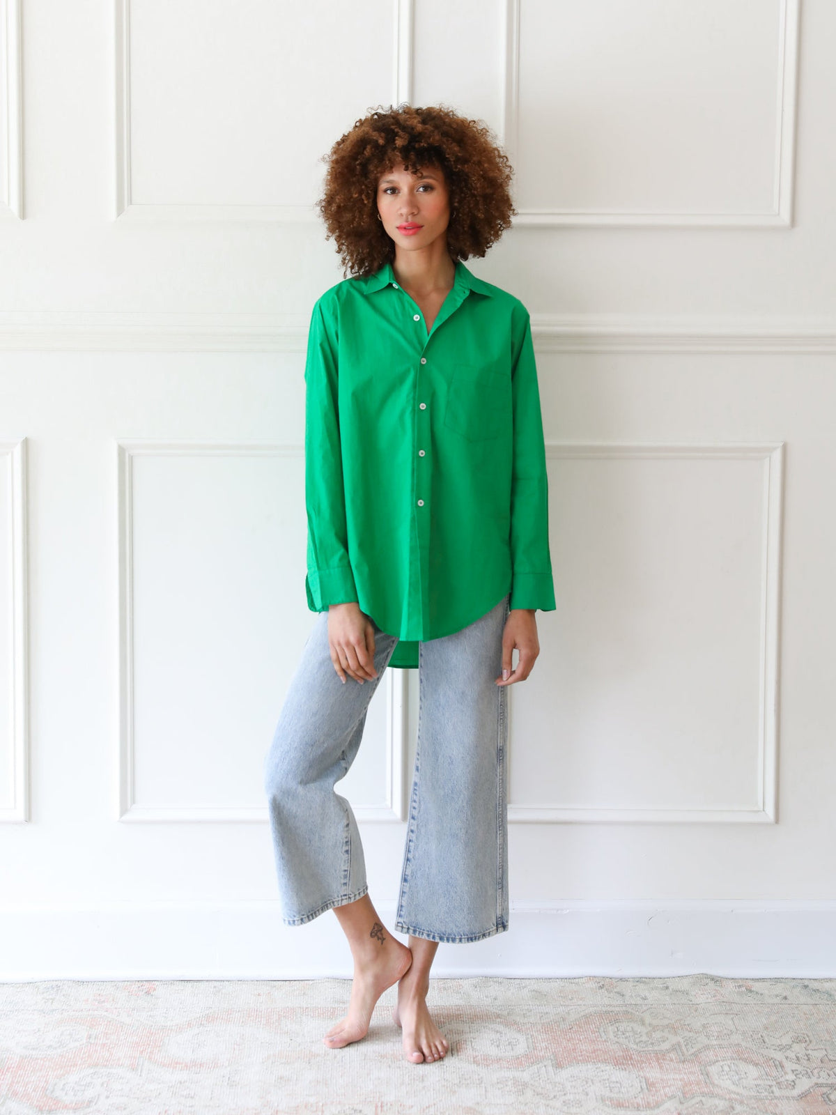 Sofia Top in Kelly — The cut