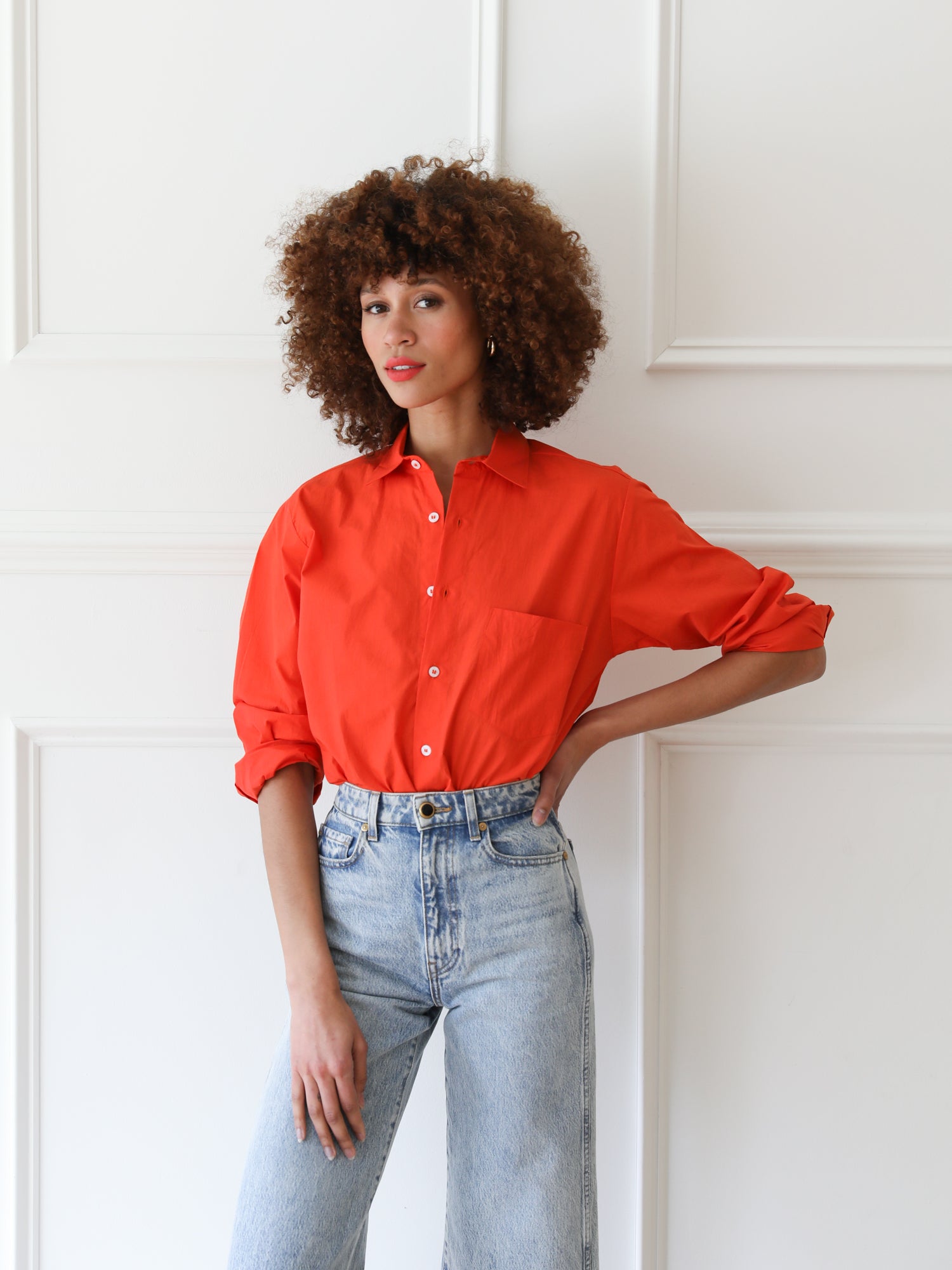 MILLE Clothing Sofia Top in Poppy