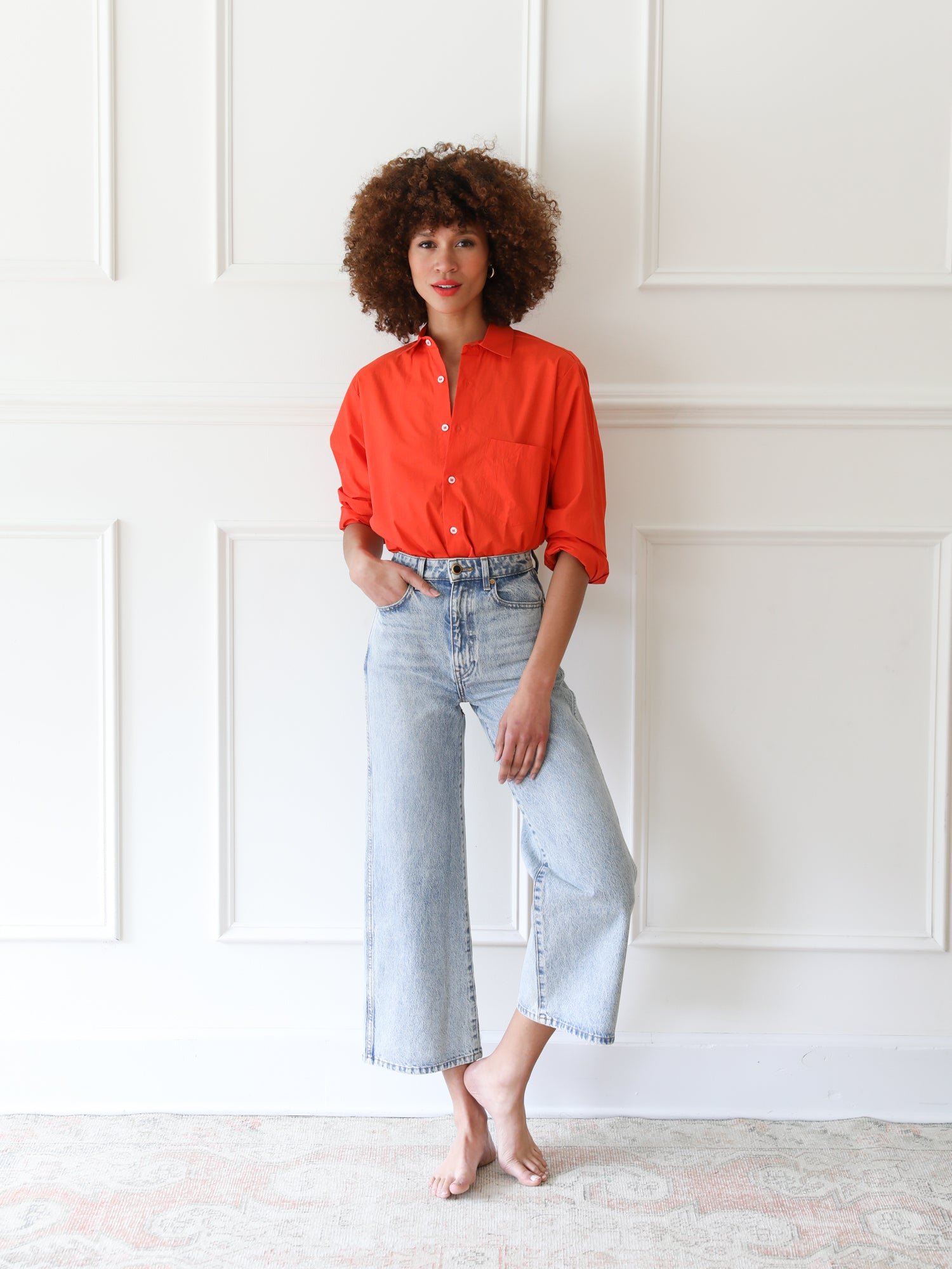 MILLE Clothing Sofia Top in Poppy