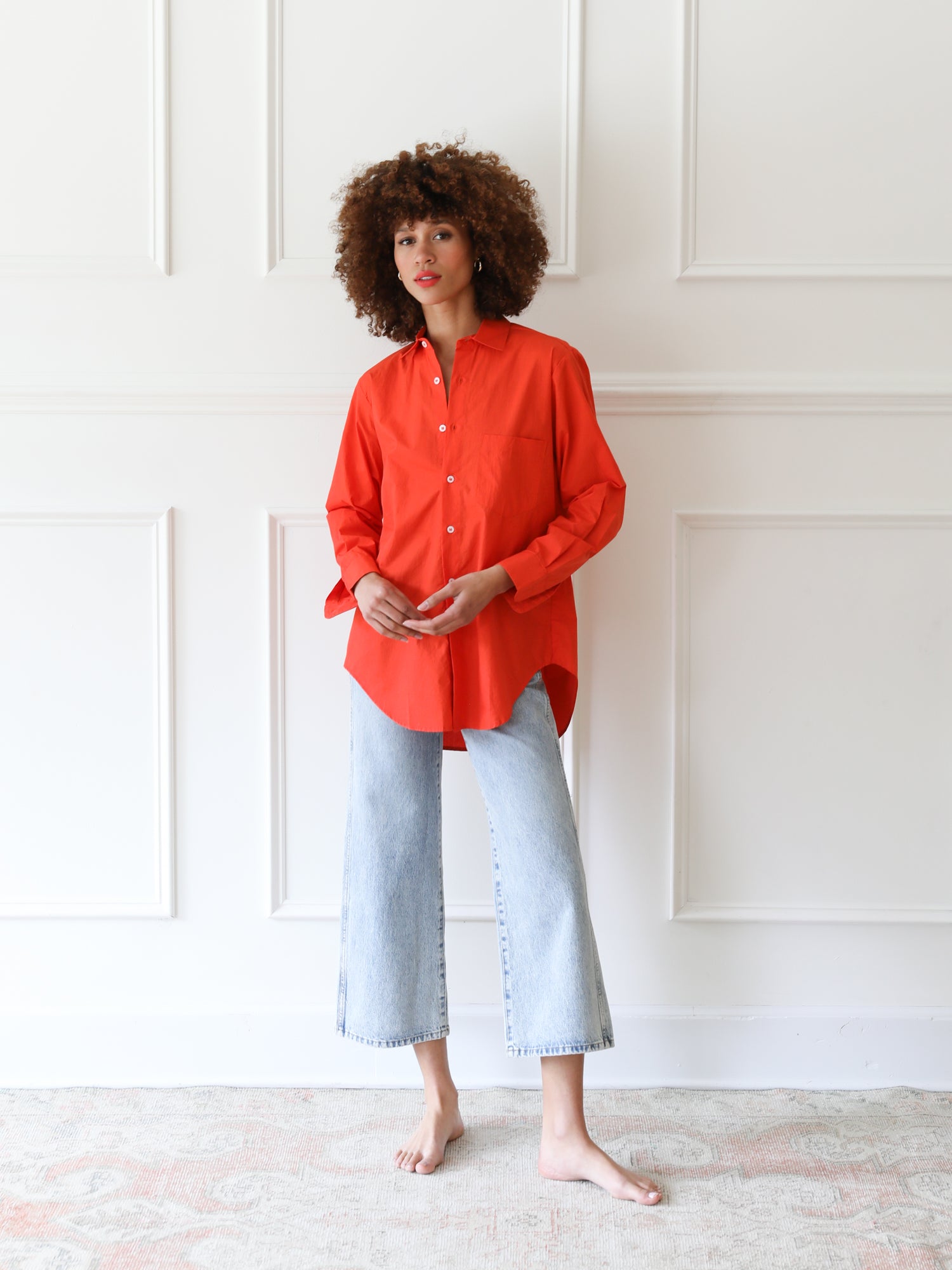 MILLE Clothing Sofia Top in Poppy