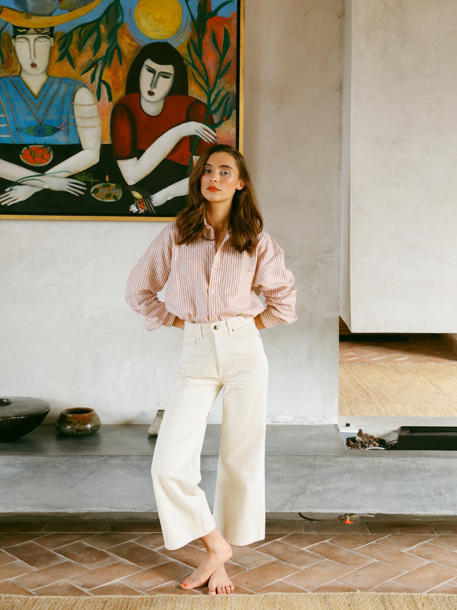 MILLE Clothing Sofia Top in Siena Stripe
