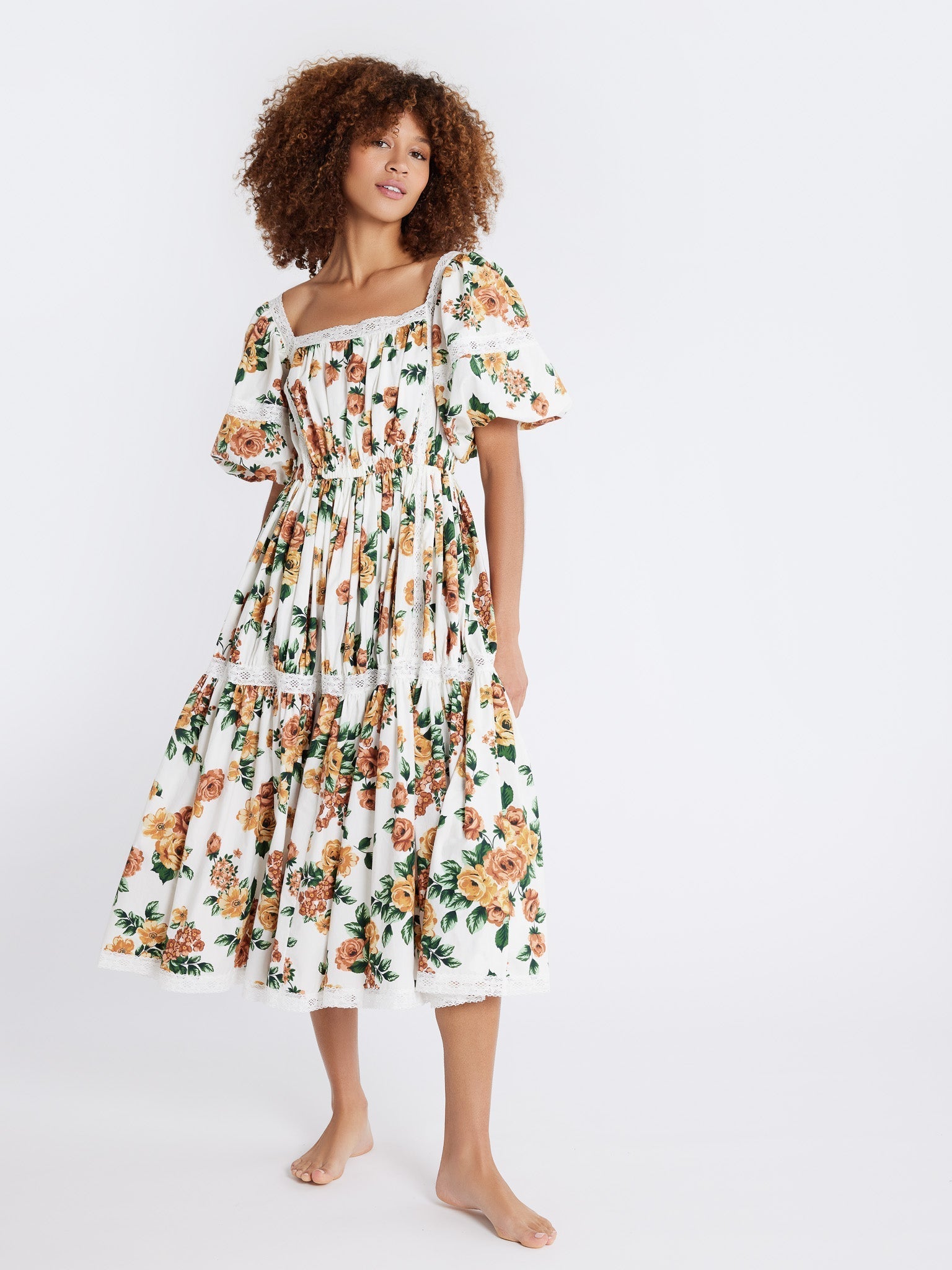 MILLE Clothing Talitha Dress in Antique Rose Floral