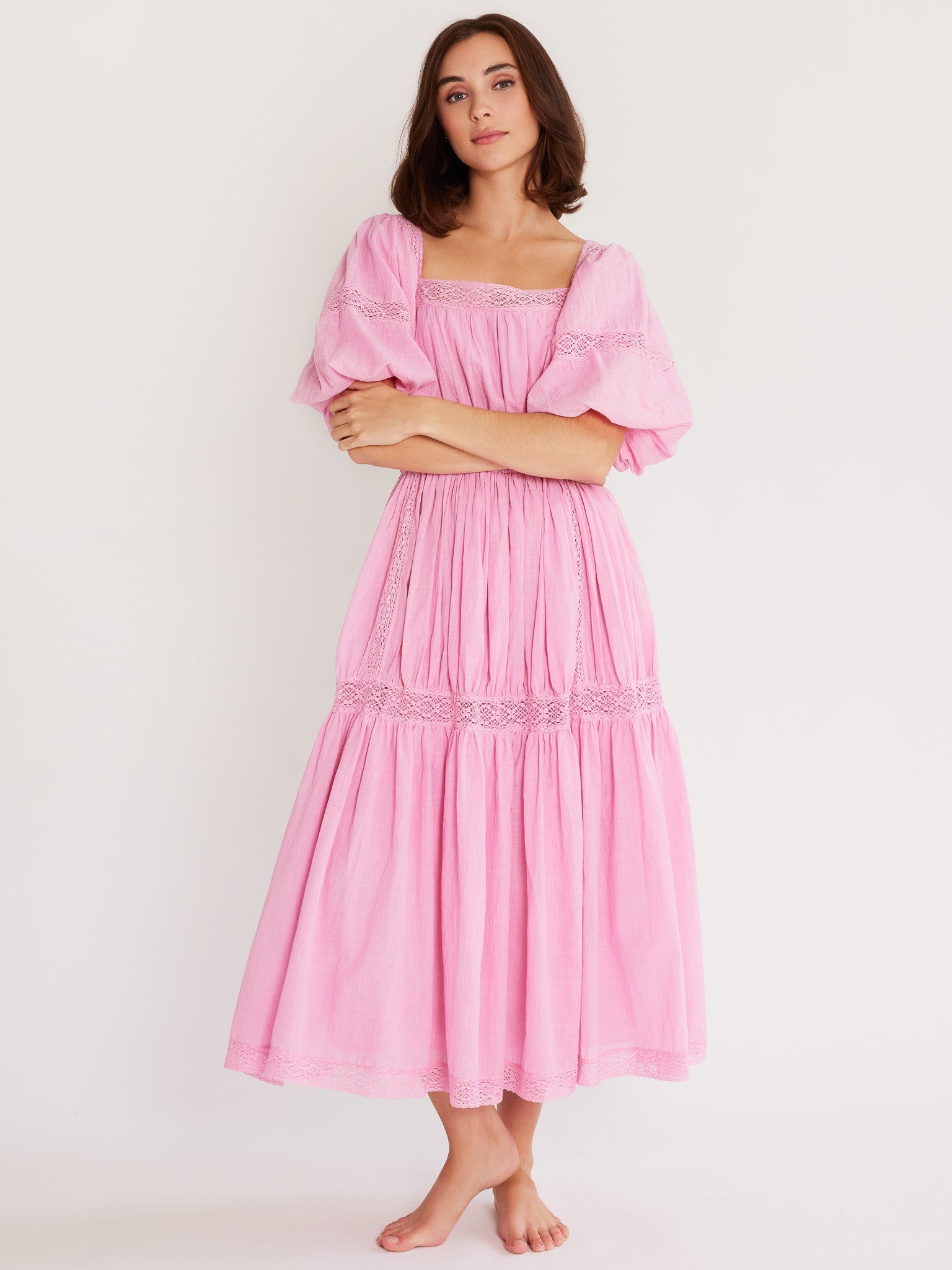 MILLE Clothing Talitha Dress in Bubblegum