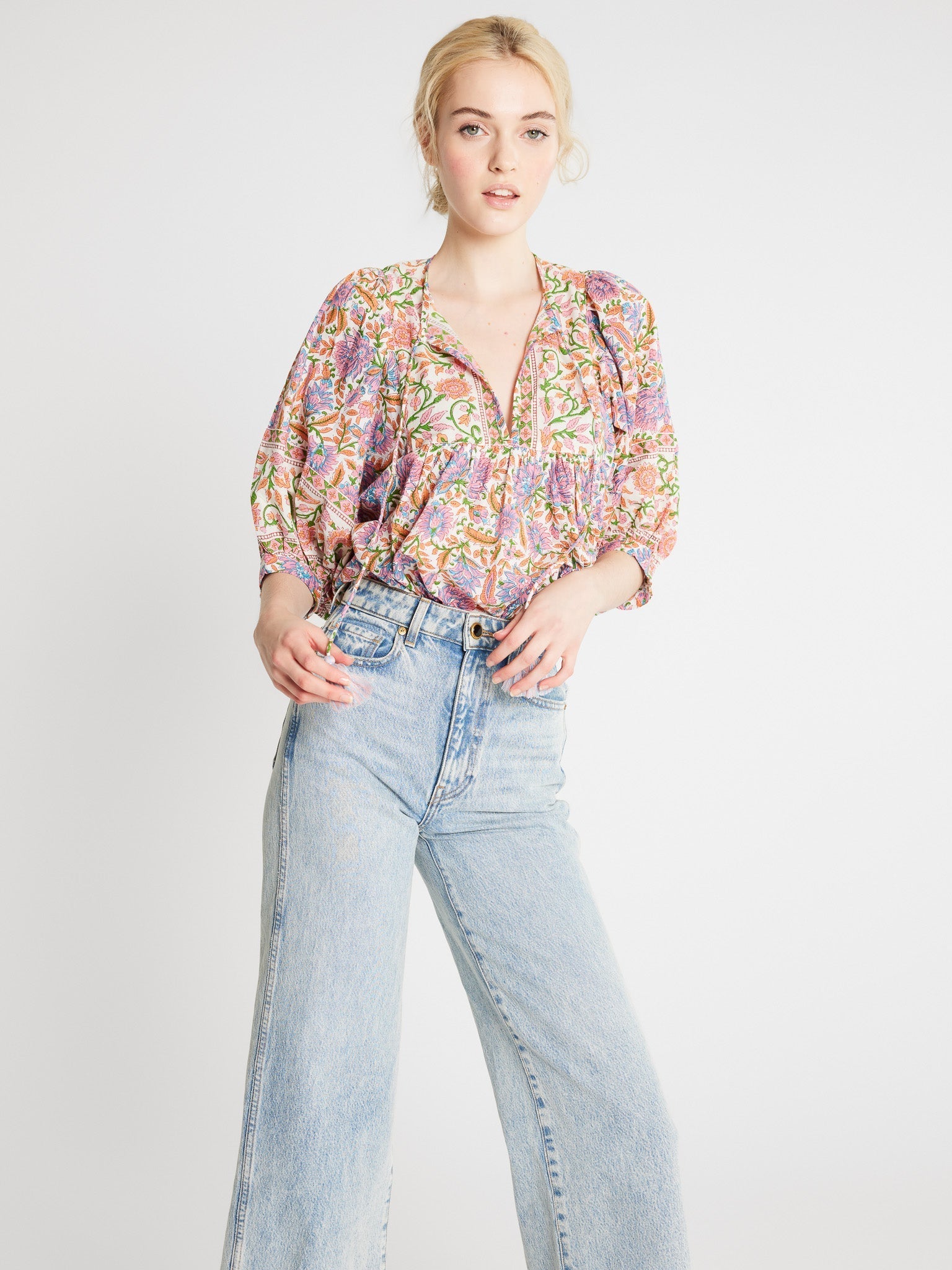 MILLE Clothing Thalia Top in Avignon Floral