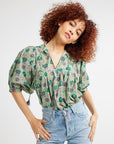 MILLE Clothing Thalia Top in Caribbean Floral