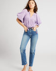 MILLE Clothing Thalia Top in Taffy Double Gauze