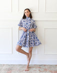 MILLE Clothing Violetta Dress in Blue Floral
