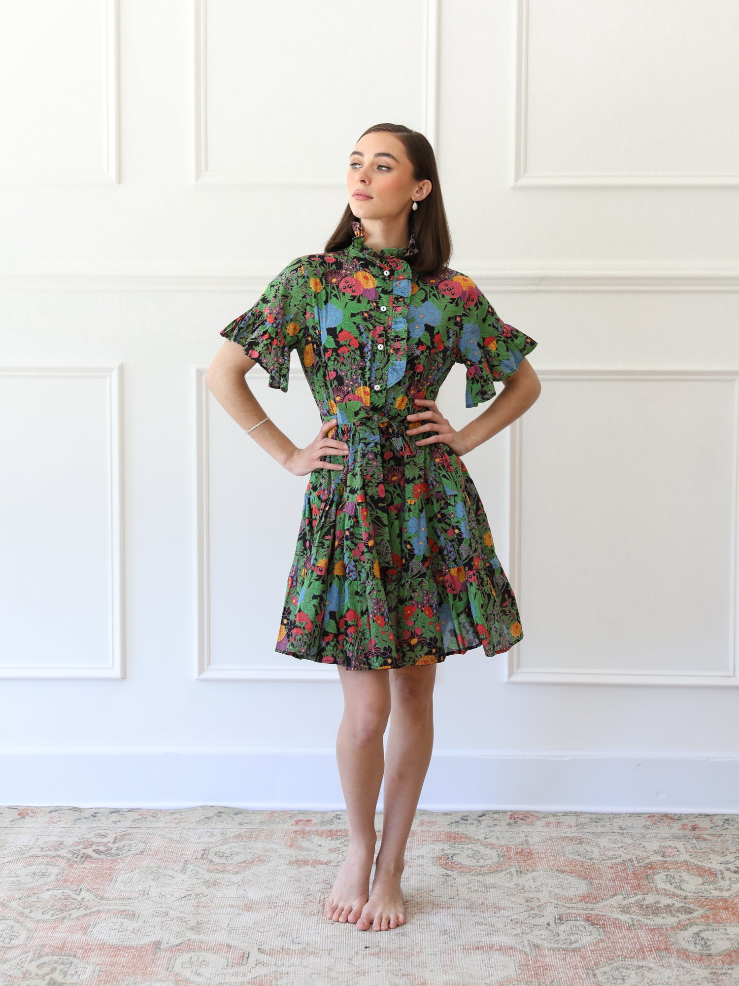 MILLE Clothing Violetta Dress in Botanica